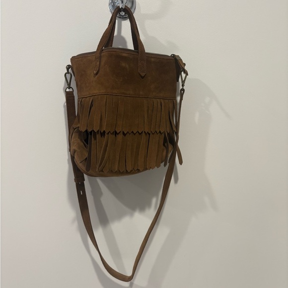 Madewell Brown Crossbody Bag with Fringe Detail - Picture 4 of 8